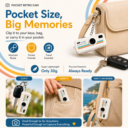 Pocket Retro Cam Capture Little Moments Anywhere.